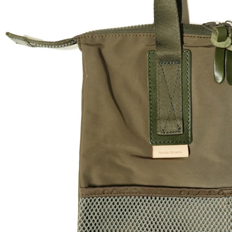 functional layered bag (vs-rb-flb Khaki Olive) Hender Scheme