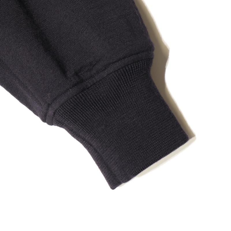 ウールニット ジップブルゾン (A03-06026 Navy) COMOLI - A.I.R. ウールニット ジップブルゾン (A03-06026 Navy) COMOLI - A.I.R.