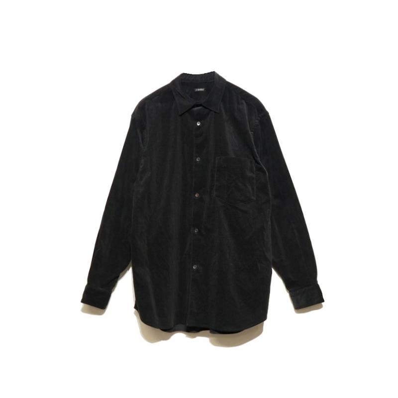 【24AW】COMOLI コーデュロイ コモリシャツ（Black/サイズ2） COMOLI 