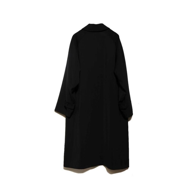 ウールギャバ バルカラーコート (A03-04015 Black) COMOLI