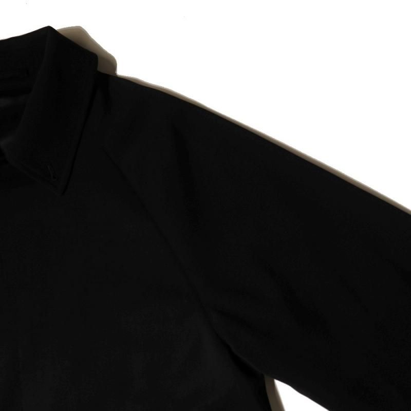 ウールギャバ バルカラーコート (A03-04015 Black) COMOLI ウールギャバ バルカラーコート (A03-04015 Black) COMOLI
