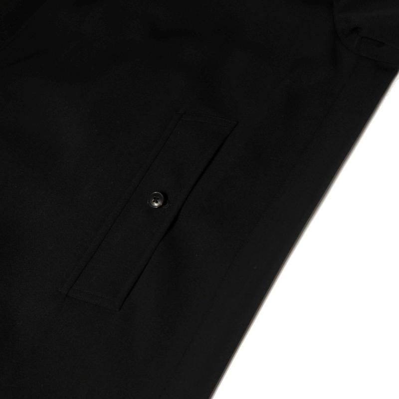 ウールギャバ バルカラーコート (A03-04015 Black) COMOLI ウールギャバ バルカラーコート (A03-04015 Black) COMOLI
