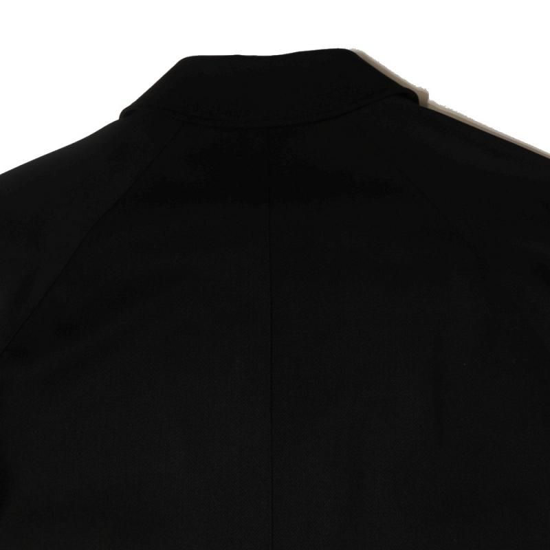 ウールギャバ バルカラーコート (A03-04015 Black) COMOLI