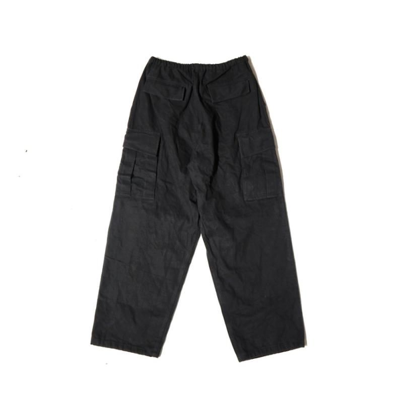 福袋 売れ残り ブラックドリル 6Pパンツ (B01-03014 Black) COMOLI - A.I.R.AGE パンツ