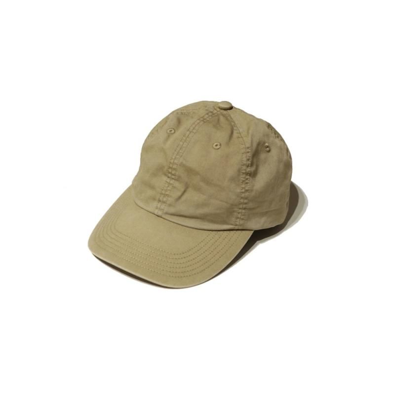 SULFER DYED 6PANEL CAP (252603 Beige) KIJIMA TAKAYUKI
