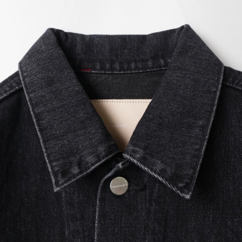 Selvage Denim Trucker Jacket (GM253-20055DB Black-Light Fade