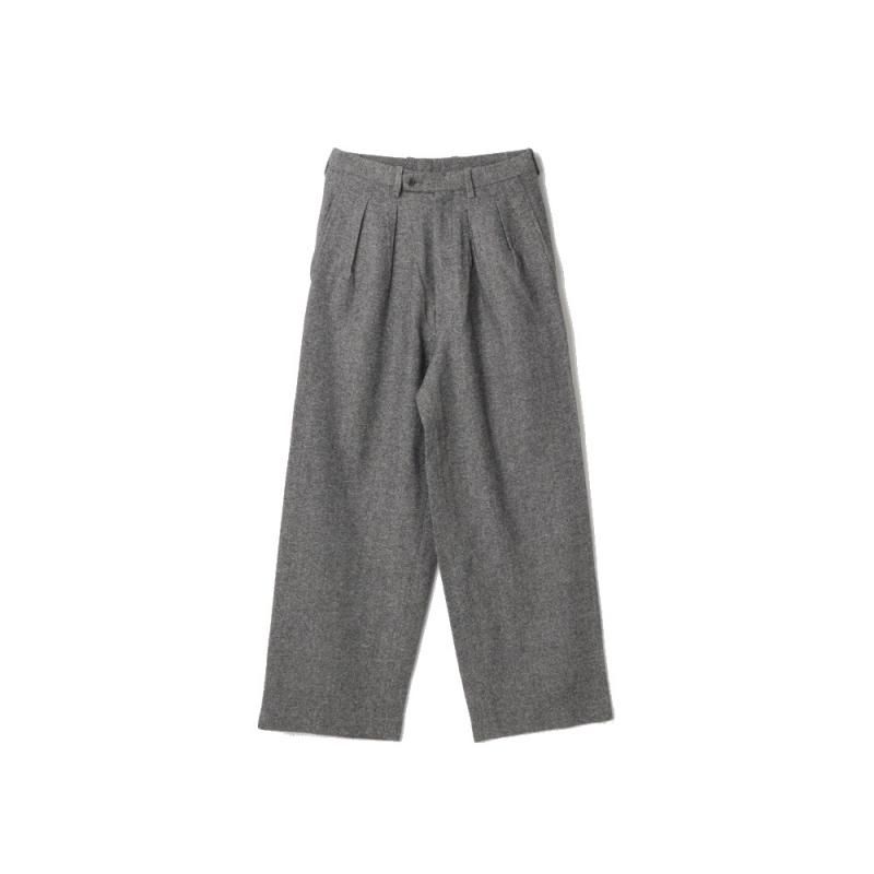 TUCKED BAGGY PANTS (BMPT-48 Mix Brown) m's braque - A.I.R.AGE