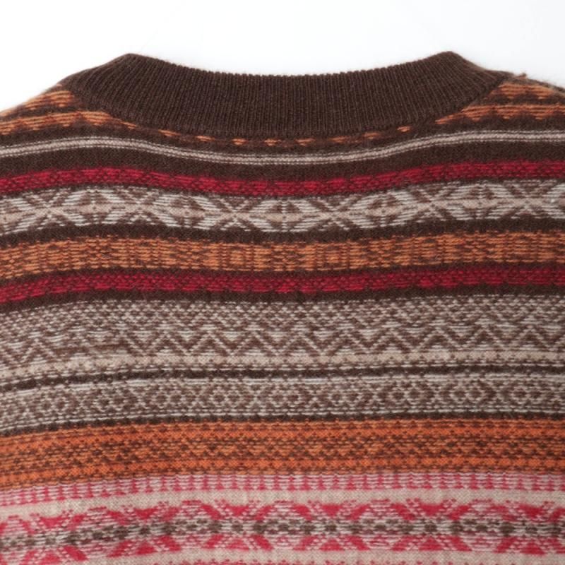 CASHMERE FAIRILE MIDDLEVEST (25W-BIS-KN02L Brown Mix) BISOWN