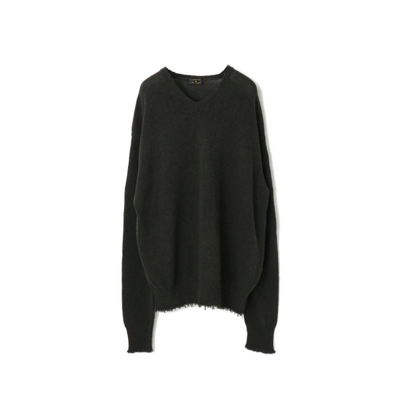 CA/G/S LOOSE V SWEATER (MT5303-0108 Deep Khaki) MAATEE＆SONS