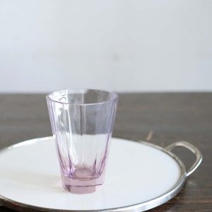 ビーダーマイヤーのグラス（薄赤紫）／ハンガリー