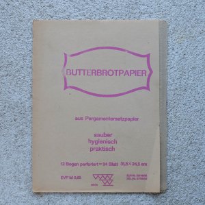 耐油紙「BUTTERBROTPAPIER／バターブレッドペーパー」／ドイツ