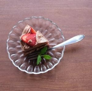 未使用】変り皿 チェコスロバキア製 クリスタル ダイヤカットグラス