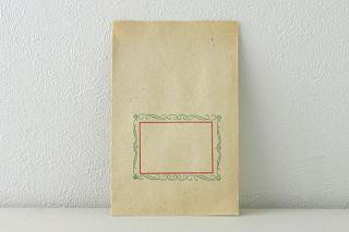 DDR時代のデッドストック紙袋　花枠（赤）