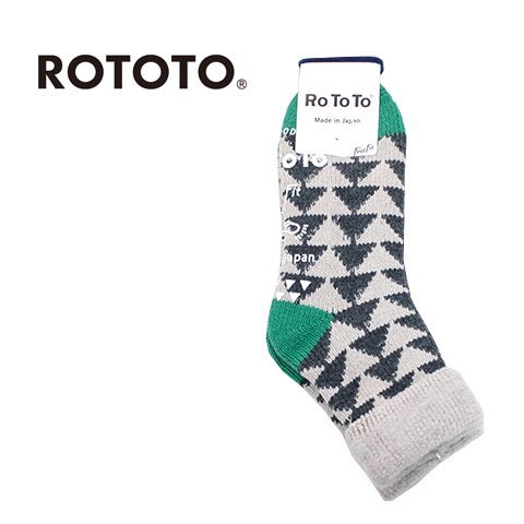 ロトト コンフィ ルームソックス サンカク ｜ROTOTO COMFY ROOM SOCKS