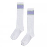 01/212468 MINGO Knee socks - White/ lilac / mint 