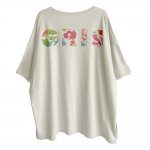 GRIS × FJD × Littowa ETERNAL FLOWERS T-shirts - ash green-ADULT-