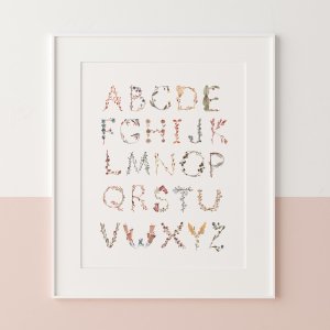MUSHIE - Alphabet Floral Poster