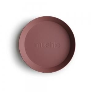 MUSHIE - Round Dinnerware Plates - (Woodchuck) 2祻å