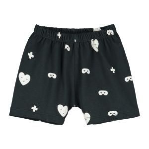 BEAU LOVESBlack Hearts + Masks Baby Shorts