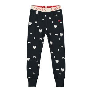 <img class='new_mark_img1' src='https://img.shop-pro.jp/img/new/icons47.gif' style='border:none;display:inline;margin:0px;padding:0px;width:auto;' />【BEAU LOVES】Black Hearts + Masks Slim Pants