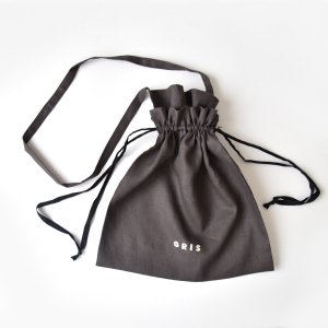 <img class='new_mark_img1' src='https://img.shop-pro.jp/img/new/icons47.gif' style='border:none;display:inline;margin:0px;padding:0px;width:auto;' />【GRIS】Drawstring Bag - Ash