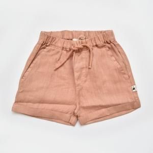 my little cozmoۡ21SSLINEN KIDS BERMUDA SHORT - TERRA COTTA