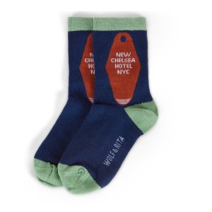<img class='new_mark_img1' src='https://img.shop-pro.jp/img/new/icons24.gif' style='border:none;display:inline;margin:0px;padding:0px;width:auto;' />WOLF&RITA [21AW] SOCKS - NEW CHELSEA BLUE