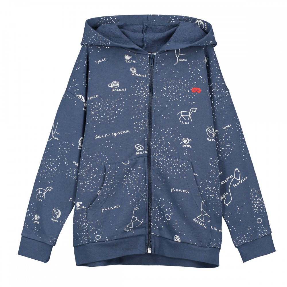 Beau Loves Navy Galaxy Relaxed Fit Zip Hoodie インポート子供服の通販 リトワ