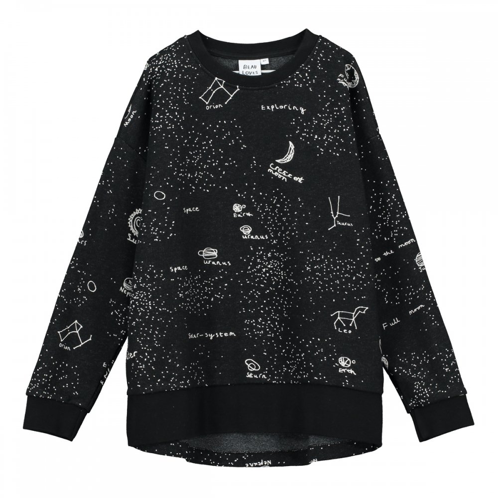 Beau Loves Black Galaxy Relaxed Fit Sweater インポート子供服の通販 リトワ
