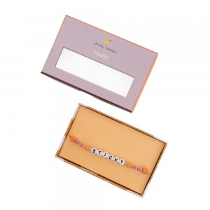 【sticky lemon】bracelet | sticky (mauve lilac + orange juice)