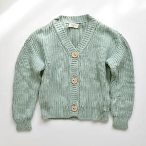 buhoCOTTON KNIT CARDIGAN - CACTUS
