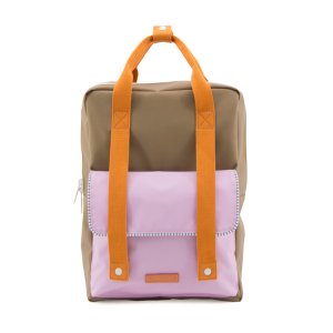 【sticky lemon】Backpack Deluxe large // Madame olive + gustave lilac + concierge orange