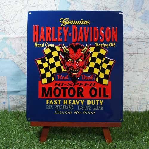 ビンテージハーレーダビッドソン オイル看板