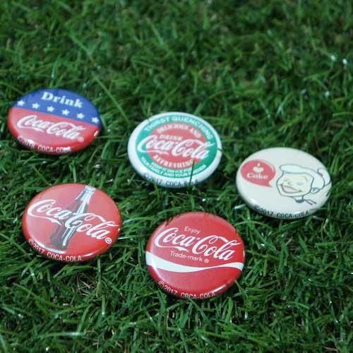 缶バッジ】Coca-Cola／コカコーラ -5個セット- - -輸入ブリキ