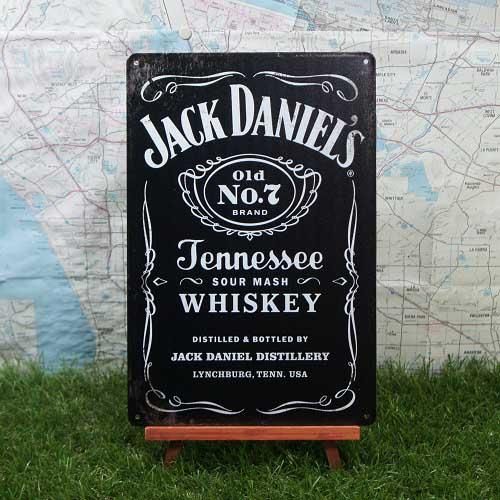 ブリキ看板 Jack Daniel S ジャックダニエル ロゴ L 輸入ブリキ看板専門店 Ryukyu Showcase