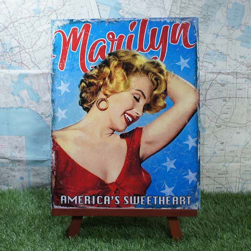 ブリキ看板】Marilyn Monroe／マリリン・モンロー America's