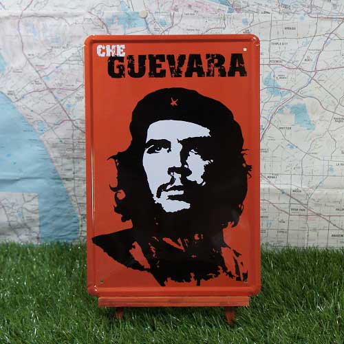 ブリキ看板】Che Guevara／チェ・ゲバラ 革命家 - -輸入ブリキ看板専門