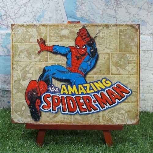 ブリキ看板 Spider Man スパイダーマン アメリカンコミック 輸入ブリキ看板専門店 Ryukyu Showcase