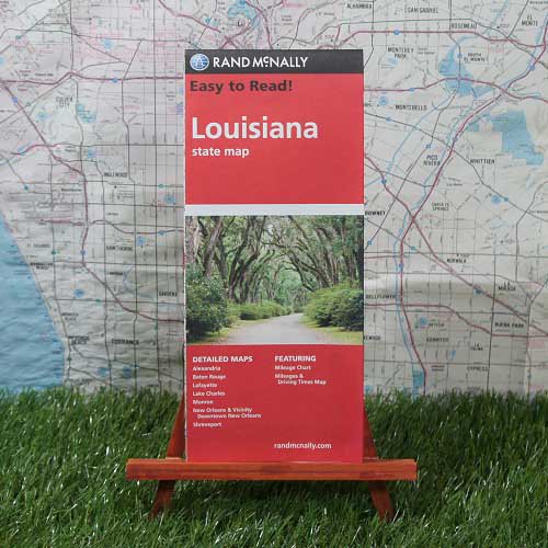 輸入地図 Louisiana ルイジアナ州 State Map Rand Mcnally 輸入