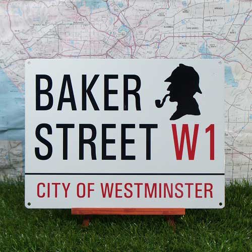 ブリキ看板】Baker Street／ベイカー・ストリート London - -輸入 