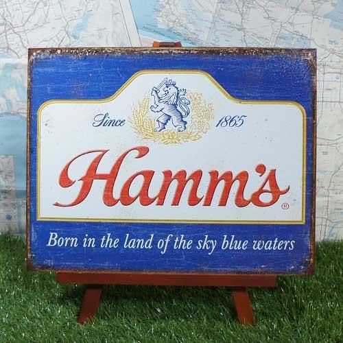 ハムズビール ブリキ看板 可愛い Hamm'sBear インテリア メタルサイン 楽天市場】ハムズビール ブリキ看板 アメリカン アメリカン雑貨