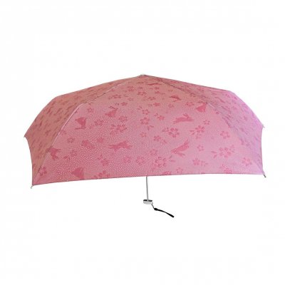 彩々桜うさぎ　薄型軽量折傘　１本