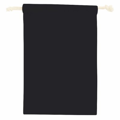 コットン巾着（Ｍ）／ブラック