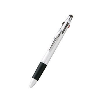 タッチペン付３色＋１色スリムペン／ホワイト