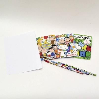 ノベルティ 販促品 粗品 景品用としてオススメなスヌーピー メモ鉛筆セット 1個です ノベルティ 販促品 粗品 景品用としてオススメなスヌーピー メモ鉛筆セット 1個です