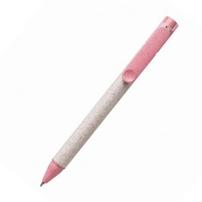 ノベルティ 販促品 粗品 景品用としてオススメなエコボールペン 小麦繊維入り ピンクです ノベルティ 販促品 粗品 景品用としてオススメなエコボールペン 小麦繊維入り ピンクです