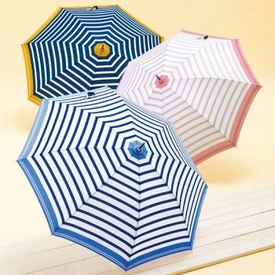 ノベルティグッズ 販促品 粗品 景品用 クリスチャン マリンボーダージャンプアンブレラ １個