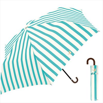 ５０ｃｍ　折日傘　キャットストライプ　ＭＢＬ