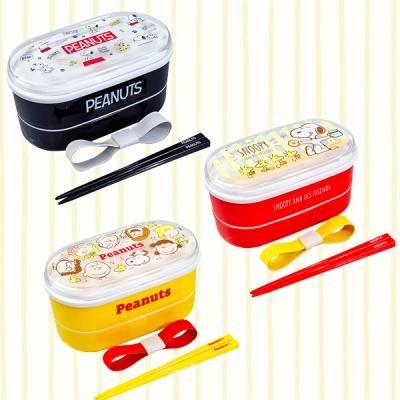 ノベルティ 販促品 粗品 景品用としてオススメなスヌーピー2段ランチボックス 1個です ノベルティ 販促品 粗品 景品用としてオススメなスヌーピー2段ランチボックス 1個です