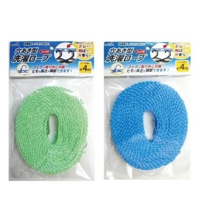 ノベルティグッズ,販促品,粗品,景品用】穴あき型洗濯ロープ（4m） 1個